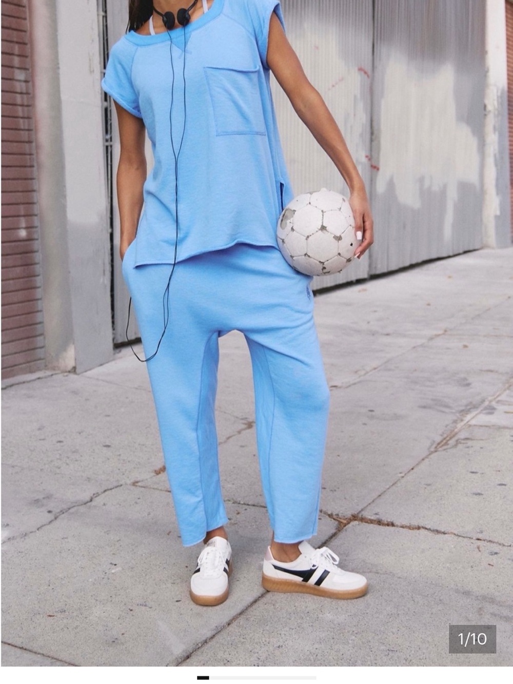 Free people One to beat set Light Blue size large